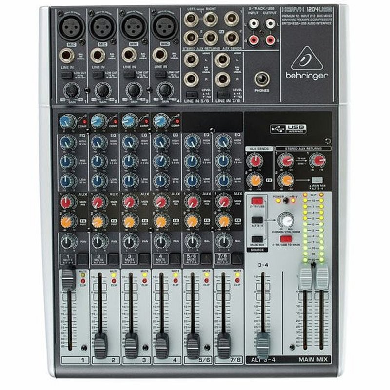 Behringer XENYX 1204USB analoog mengpaneel